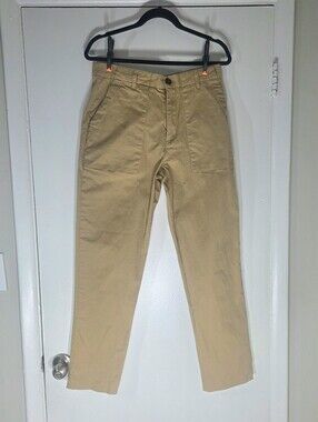 Percival Utilty Trousers Tan Pants Size 34 Classic Casual Workwear 97% Cotton